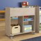 Flash Furniture Bright Beginnings Commercial Double Sided Space Saving Wooden Mobile Storage Cart with Clear Back, Locking Casters and 6 Storage Compartments, Natural MK-KE24268-GG - alternate 7